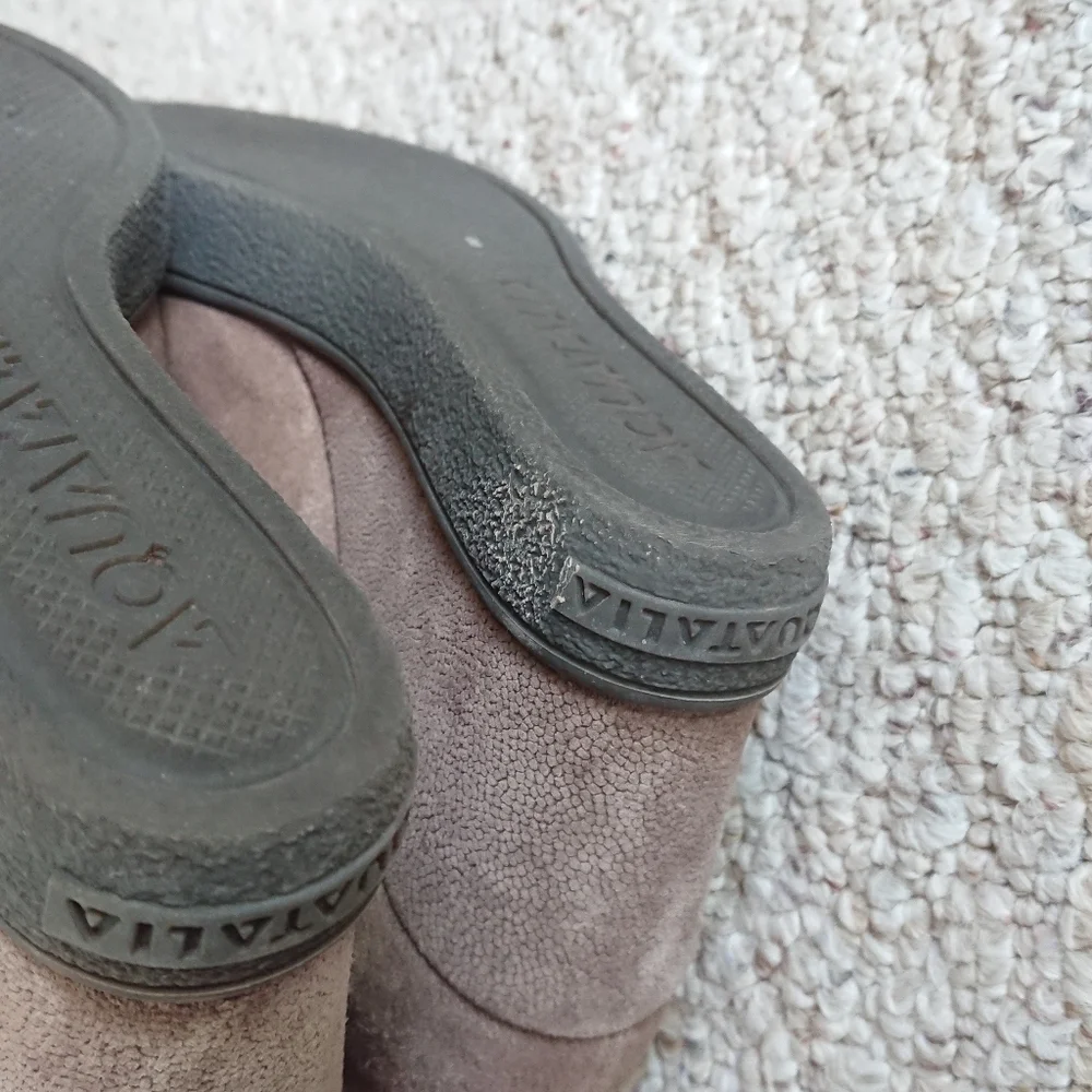 Aquatalia Claire Waterproof Suede Wedge ankle Bootie size 7.5